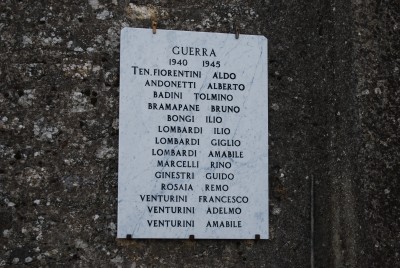 Nuovo monumento, lapide a fianco